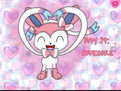 Julesthetic Day 24 (late): lovecore art post art tag digital art drawing fan art illustration