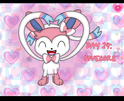 Julesthetic Day 24 (late): lovecore art post art tag digital art drawing fan art illustration