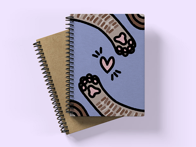 Cuadernola Teoría+ y Tapitas Oportunidades design graphic design illustration mockup paws pet printing