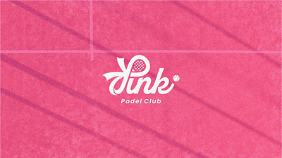 Pink padel club branding club graphic design logo padel pink woman