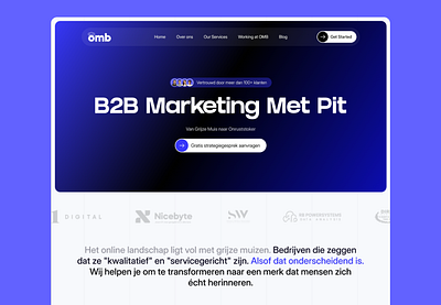 B2B Marketing Agency User-Interface Design figma revamp ui ux