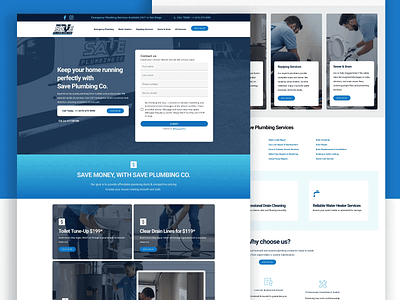 SavePlumbing.com brizy plumbing web website wordpress