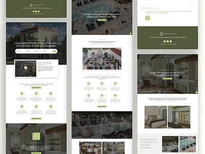 Chateaudelvalle.com hotel landing page web website wordpress