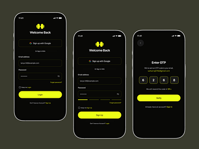 Login Page - Fitness Application change password create account design doctor app forgot password log in log out login login design login form login page login screen register registration reset password signin signup sing in sing up website design