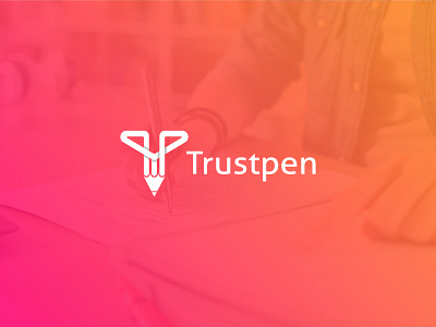 Letter T Pen Logo brand identity branding education logo letter t pen logo logo logo design pen logo pencil t logo