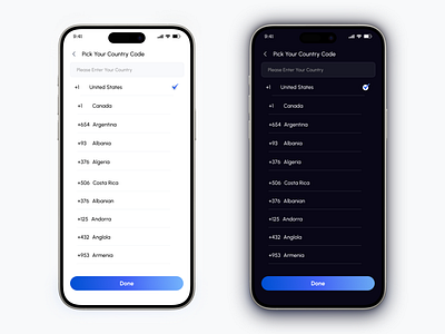 Country Code Picker UI Design ai language app app design app language choose language choose language ui choose your languag country code language app ui language popup language selection language selector language translator localization mobile app select app language select language select phone number select screen ui ui design uiux