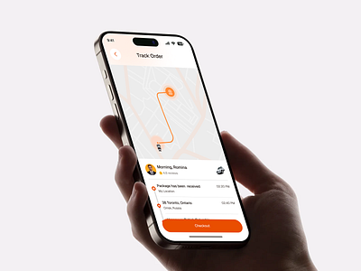 Real-Time Order Tracking – Grocery App Design cleanui deliveryapp deliverytracking designinspiration figmadesign groceryapp interactiondesign ios minimal design mobileappdesign mobileui modernui ordertracking productdesign trackorder uidesign uiux userexperience uxdesign uxflow