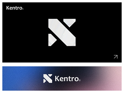 Kentro Logo Design abstract logo ai logo brand design brand identity branding fintech logo growth logo k lettermark k logo k monogram logo rebranding saas logo tech logo type typography
