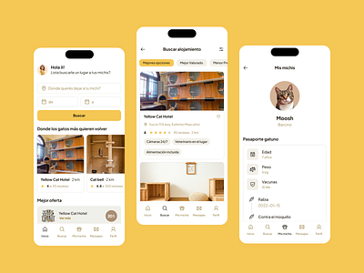 MichInn ai cat app catlovers clean ui emotional design figma intuitiveux minimal design mobile app pet care petui product design trustbydesign ui user first userfirst ux