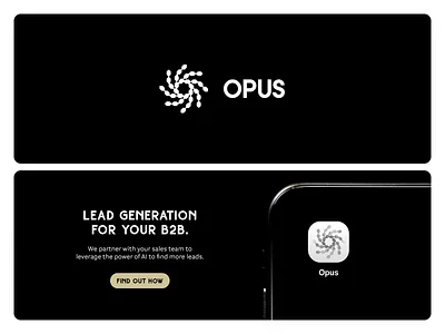 Opus Direction 5 ai artificial intelligence behance bento branding branding and identity design dribbble freelance graphic design identity lead generation logo logo design machine learning marketing modern saas sales tech