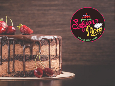 Baking Brand Logo bakery brand identity branding cake logo chef logo colorful logo custom logo feminine logo food branding graphic design home bakery illustrative logo logo logo design logo insperanspiration mom business small business typography