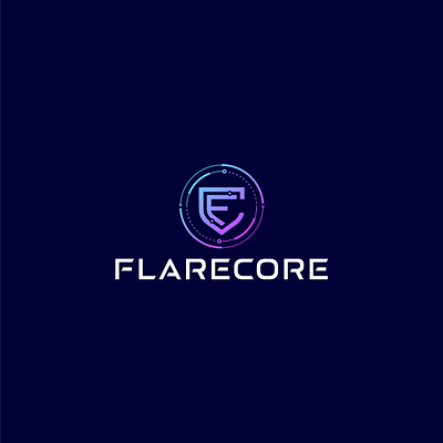FE Monogram Logo with Tech Node Circle & Gradient Accents brand identity branding design design logo flat flat logo graphic design illustration logo logo design logos logotype minimal modern logo modern minimal logo monogram simple timeless unique