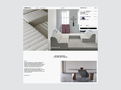 Furniture Store branding clean design dailyui design illustration logo product design ui ux web design