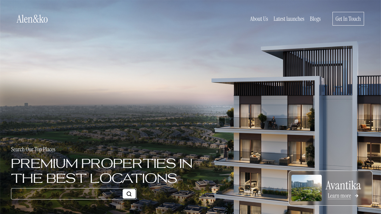 Real Estate hero design freelancer web designer glass website real estate real estate website web developer