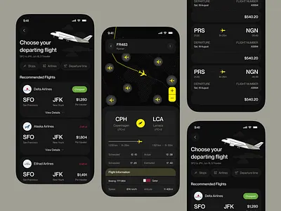 Airlines Mobile App – UI Concept aircraft airlines app airplane ticket app design app ui ariplane boarding pass booking booking app booking mobile app flight app mobile app online booking redesign revamp searching flights ticket booking travel booking app ui ux design visual design