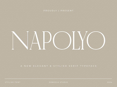 Napolyo - Elegant Serif Font alphabet alternates fashion fonts modern serif typeface typography