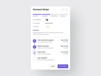 Task Management - Designed with MadeinFigma design design system figma made in figma madeinfigma progress progress card task management tasks ui ui design ui designer ui kit untitled untitled ui untitledui ux ux design web design website design