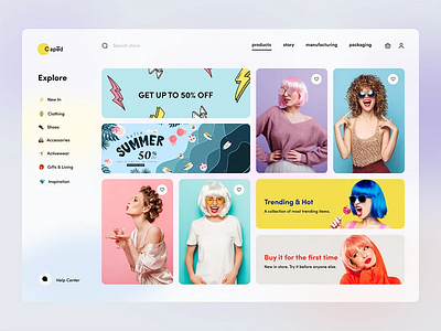 Wigs E-commerce Website Design custom wigs design