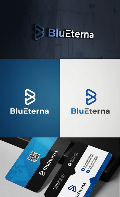 blueterna branding design lettermark logo logo logo design minimalist minimalist logo modern modern logo