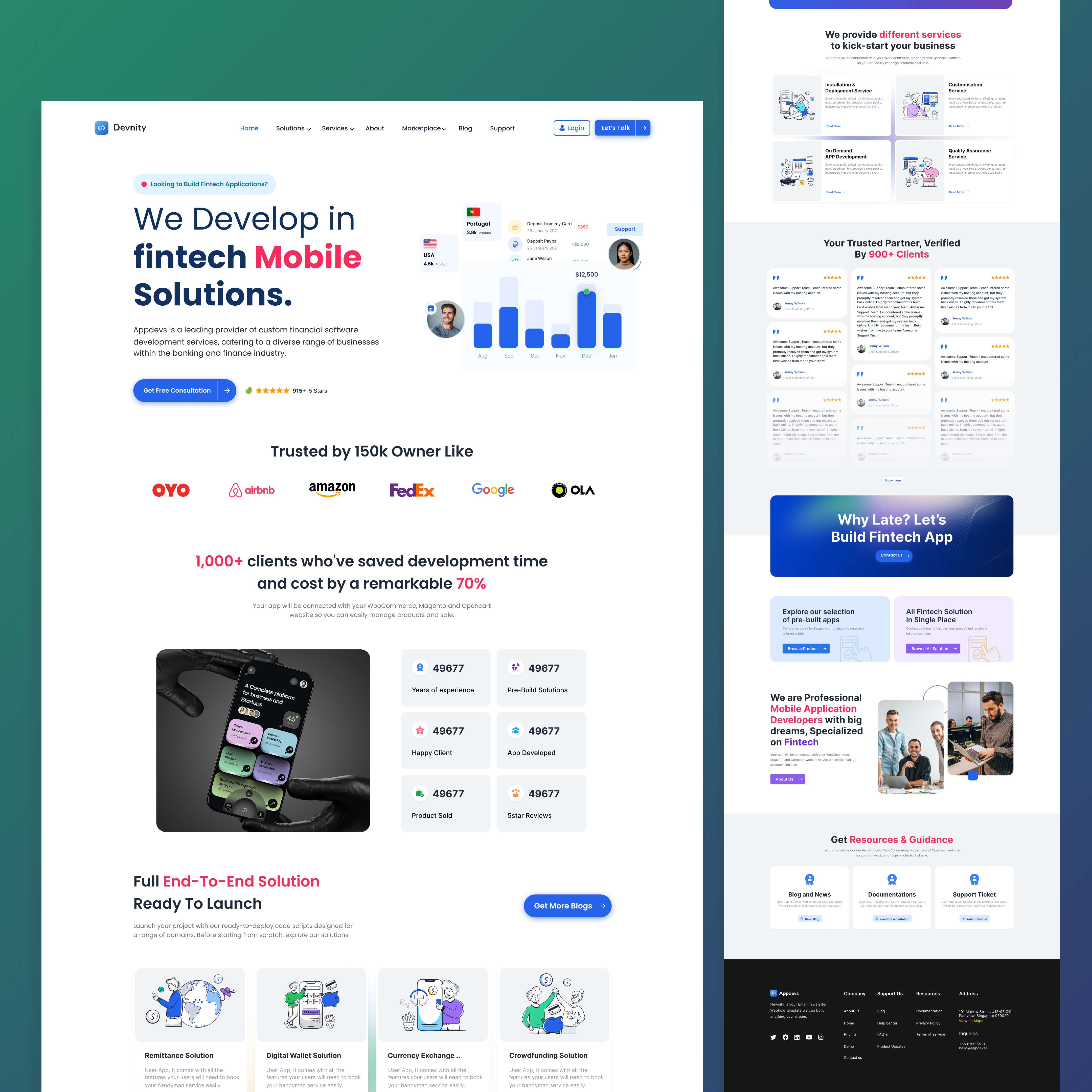 Fintech website Design solutions ai finance banking app branding dashboard ui digital banking dribbble finance app finance cta ui finance dashboard finance homepage fintech fintech app fintech landing page mobile development mobile ui modern design saas landing page ui design ux design websitedesign