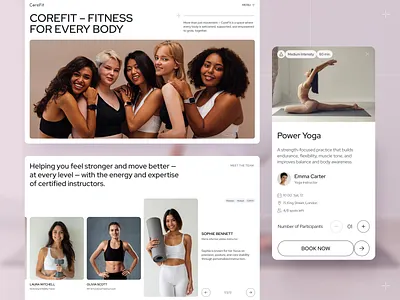 CoreFit – Fitness Landing Page Design best web design corporate website creative website fitness dashboard fitness landing page fitness website health coach health website healthcare landing page responsive landing page sports club sports website web design web ui website wellness wellness website yoga design yoga website