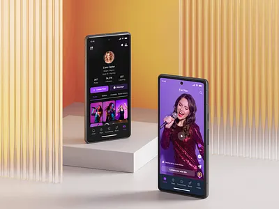 TikTok Music Apps battle apps competition ui flow music app music app ui short apps short video ui tiktok apps tiktok music app tiktok ui flow