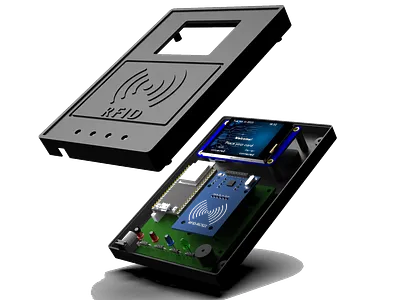 RFID Product using Display 3d animation branding cad electronics graphic design motion graphics pcb product design