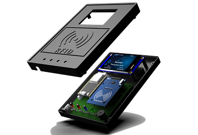 RFID Product using Display 3d animation branding cad electronics graphic design motion graphics pcb product design