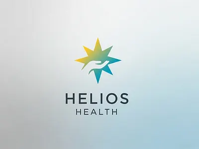Helios Health - Healthcare Logo Concept branding cross graphic design health heart icon illustration logo logodesign medical star sun