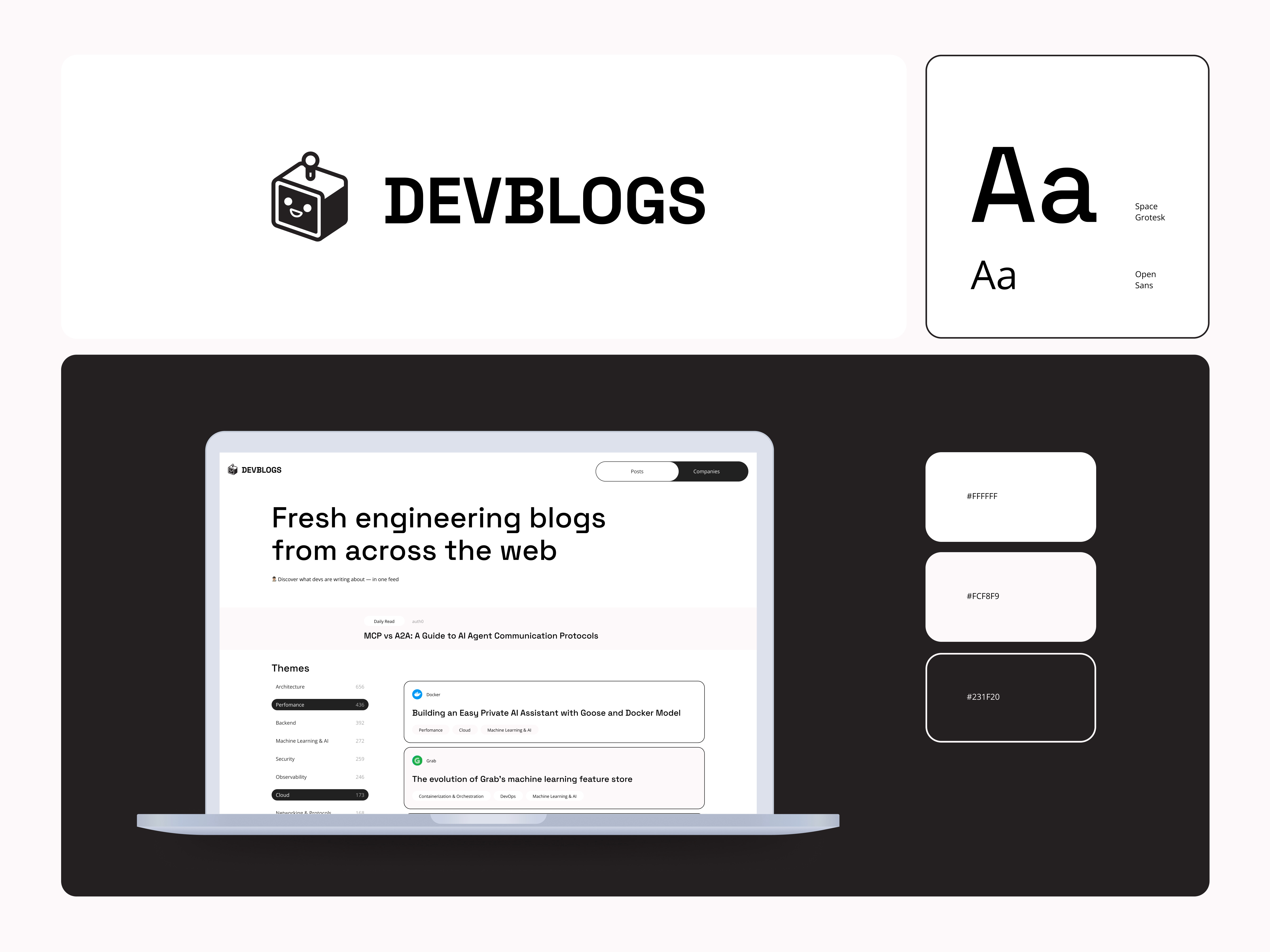 Devblogs ✦ Branding & UI agregator blog branding design developers engineering graphic design landing page logo logo design robot tech design ui ui design web design web inspiration