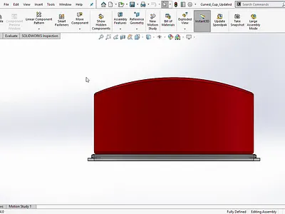 Curved Cup Cover 3d 3d modelling animation blender branding cad graphic design logo motion graphics solidworks ui