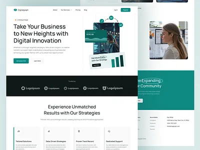 Digitalgraph – Bold & Strategic Digital Marketing Agency Landing advertising landing page analytics focused ui branding agency layout conversion agency layout creative studio homepage digital agency landing page digital consultant site digital strategy site design figma digital agency design framer marketing template growth agency website lead generation landing page marketing portfolio website marketing website design modern agency framer site ppc services landing responsive marketing site seo firm web ui social media agency landing web marketing company design