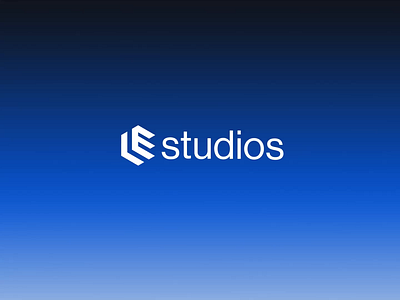 Le Studio animation animation blue branding design film geometric geometry graphic design illustration logo premium prismatic production sleek studio typography vector