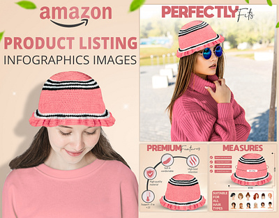 Hair Cap a content amazon amazon listing ebc graphic designer infographic listing listing images product design product listing