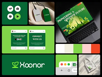 🌱Sustainable Brand Identity Design for Eco-Friendly Business animation app application design brand branding clean dark ui design design services graphic design illustration landing page design logo logo design motion graphics product design ui ui design ux design website design