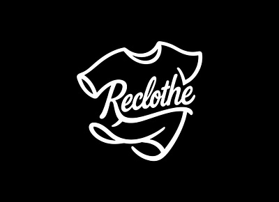 Reclothe Logo — Minimalist Sustainable Clothing Brand Identity black and white clothe brand identity clothe branding clothing logo creative logo eco friendly design eco iniciative eco logo eco logotype funny logotype graphic design graphic designer minimalism hoody minimalistic t shirt print design reclothe logo retro logo reusable concept sustainable logo t shirts design