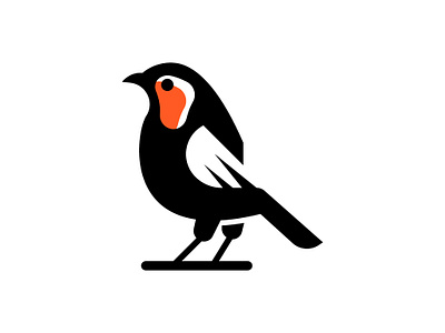 Robin bird logo animal logo bird logo branding design graphic design logo logo sale robin logo simple robin bird logo vector