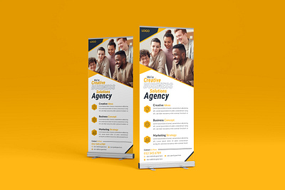 Business Roll- Up Banner Design standeedesign