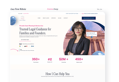 Lawfirm website with a feminine touch feminine feminine feel law firm website lawfirm ui ui ux design ux design