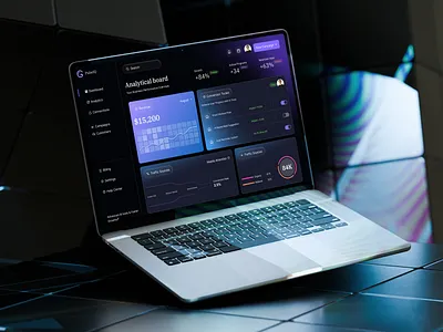 Analytical Dashboard UI Design app application design branding clean dark ui design design services illustration logo ui