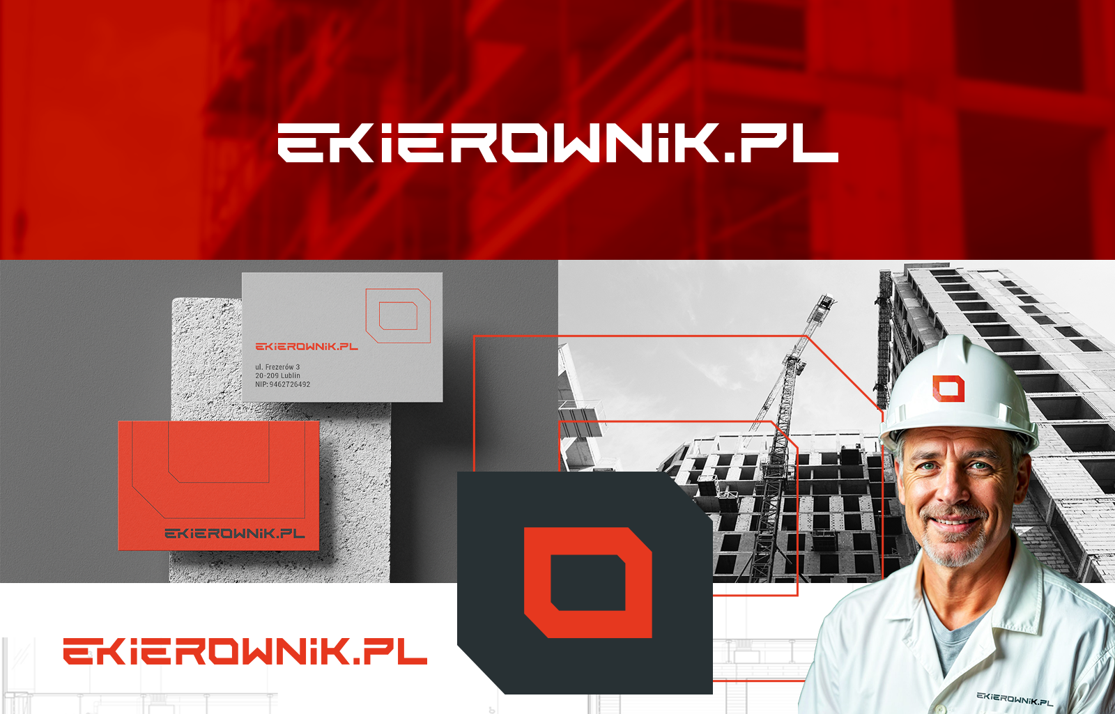 ekierownik.pl - engineer branding branding engineer building construction construction engineer construction logo construction manager engineer logo logo construction manager logo engineer