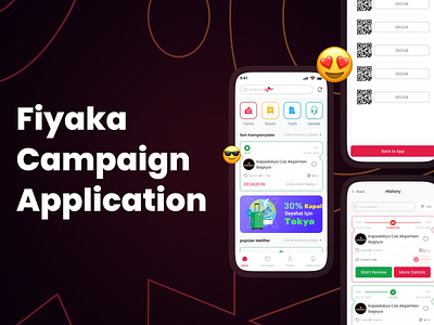Fiyaka | Campaign APP | History, Profile, Events 3d animation appdesign branding campaignapp designinspiration graphic design logo mobileapp motion graphics qrcode ui userinterface