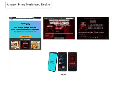 Musical App Replication design amazon figma music prime ui