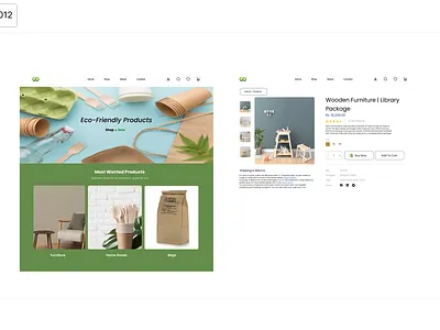 Ecommerce Website catlog eco fridenly products shopping site