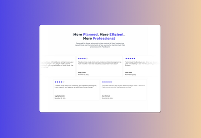 Testimonials Section Design testimonials