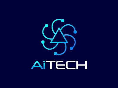 Open Ai Technology Logo Design, Artificial Intelligence logo ai system