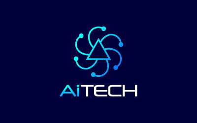 Open Ai Technology Logo Design, Artificial Intelligence logo ai system