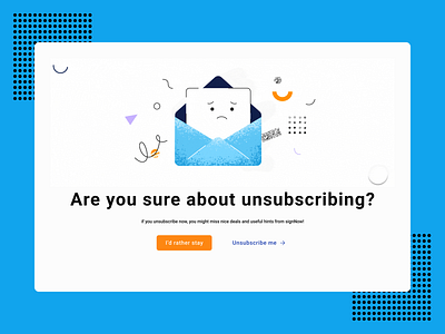 Unsubscribe Page – Final Confirmation clean ui confirmation page minimal retention design subscription uiux unsubscribe userexperience uxwriting webflow