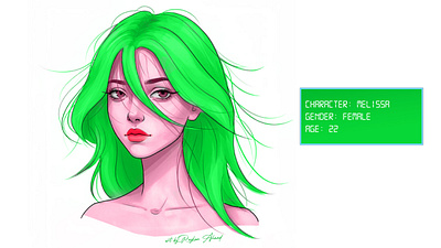 Melissa | Animation Character animation animation character female character game character girl character graphic design illustration