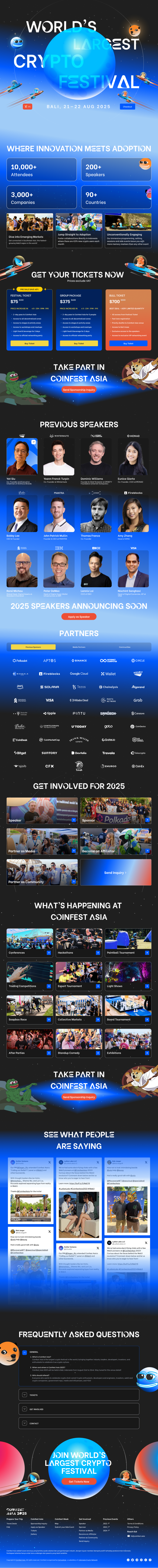 coinfest.asia 2025 Web Design 3d animation app appdesign branding design graphic design illustration logo motion graphics ui uidesign ux uxdesign